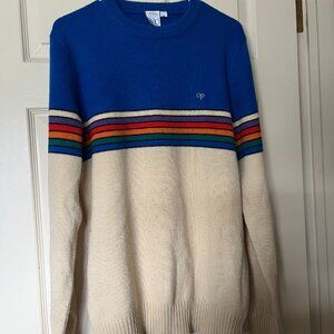 Vintage OP Ocean Pacific Men's XL Rainbow Ski Sweater